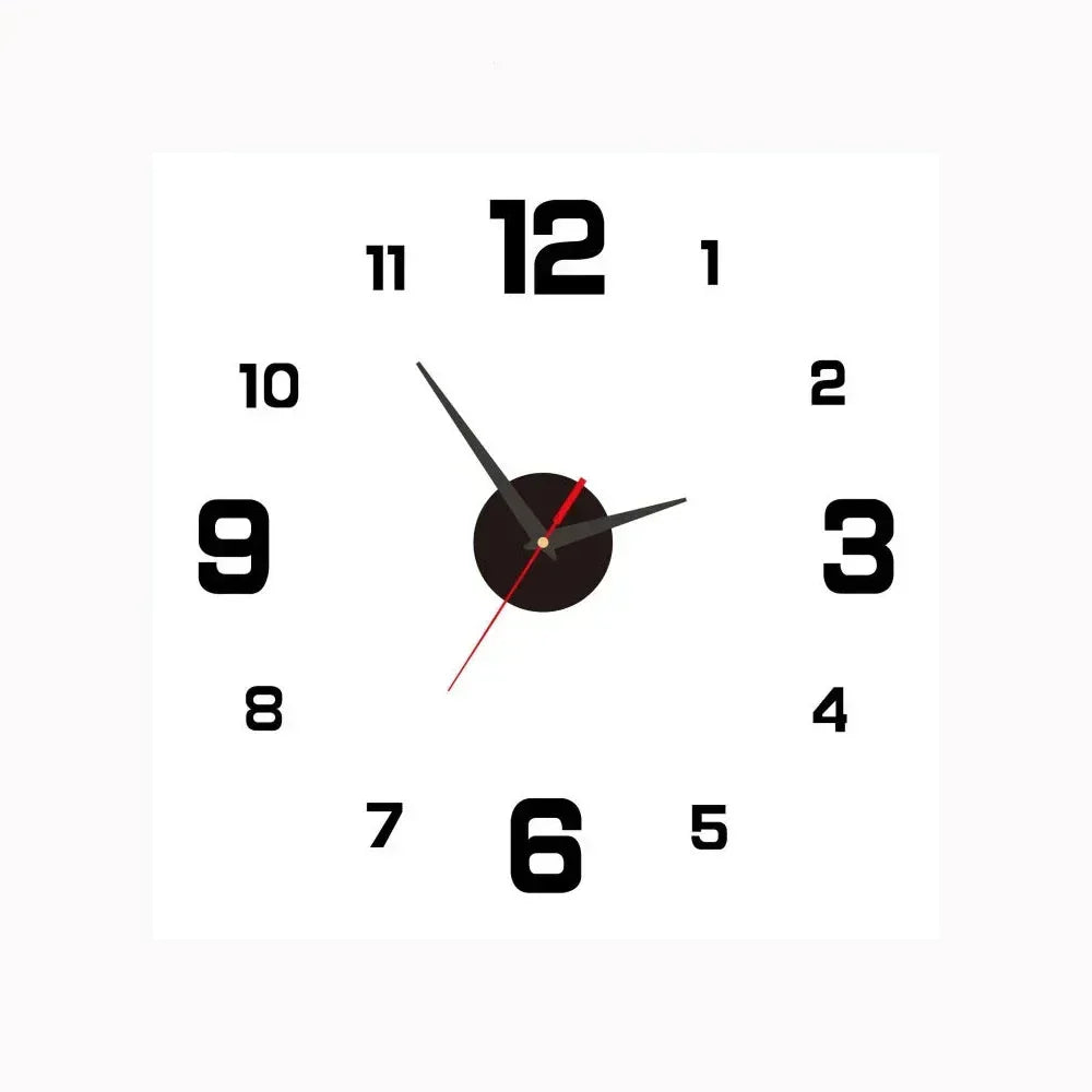Modern 8-inch silent wall clock, designed for tranquil office environments, enhancing focus and decor.