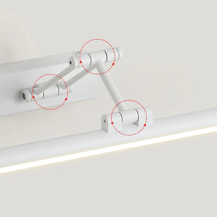 Sleek adjustable LED lighting solution for hallways and corridors.