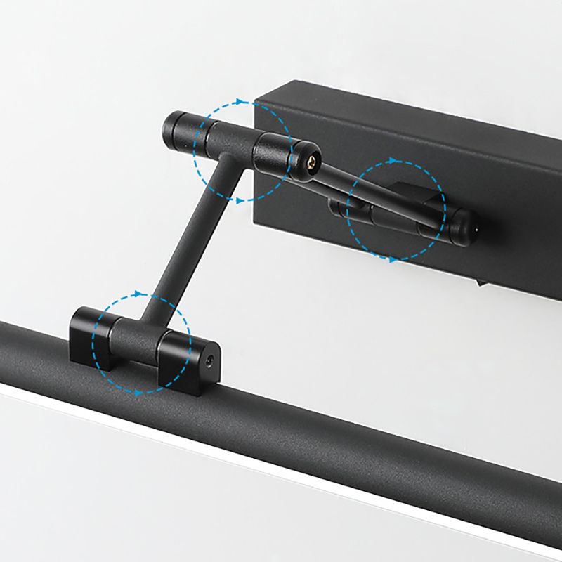 Indoor wall sconce: linear LED, adjustable, modern aesthetic.