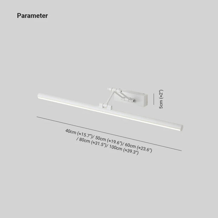 Modern indoor wall lamp, sleek design, offering adjustable LED light.