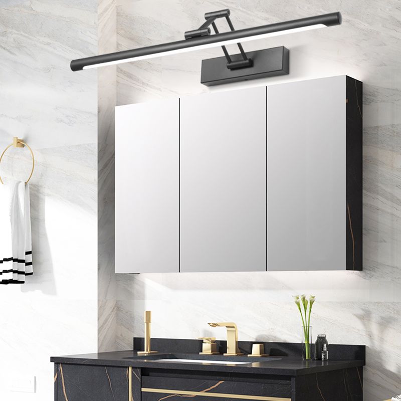Sleek LED wall sconce with adjustable brightness for home lighting.