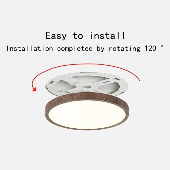 Sleek circular ultrathin LED ceiling light; modern, energy-efficient interior illumination.