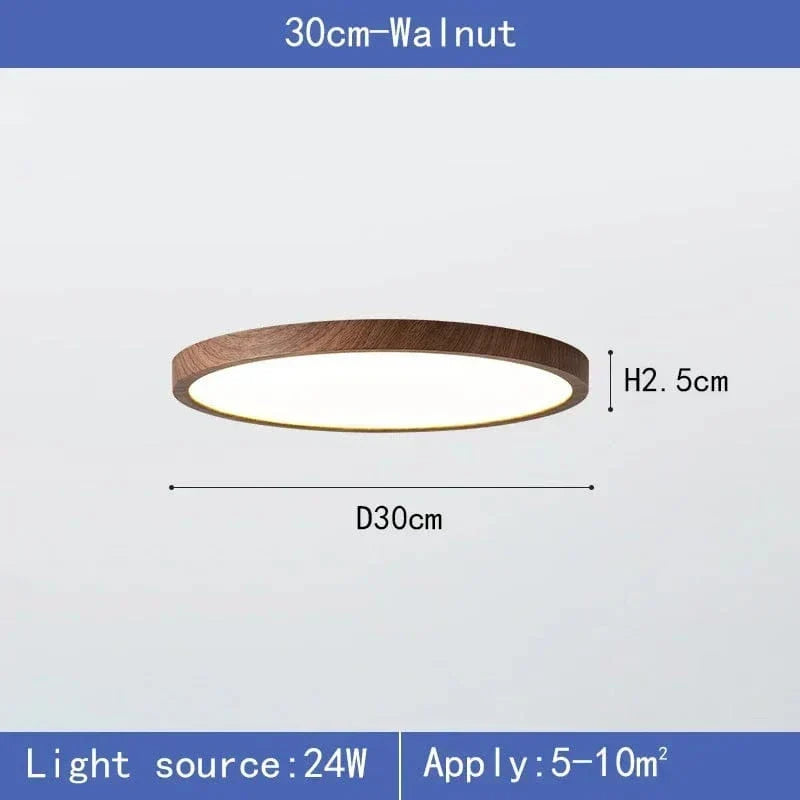 Adjustable circular LED ceiling light fixture, ultrathin and energy-efficient for contemporary homes.