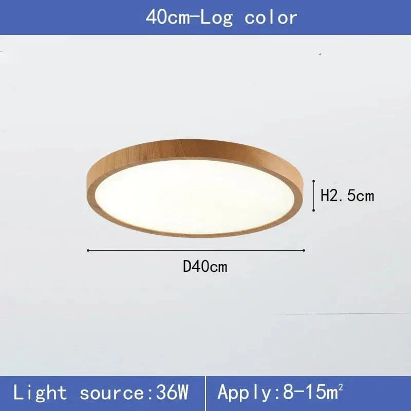 Minimalist circular LED ceiling lamp, ultrathin design for modern home illumination.