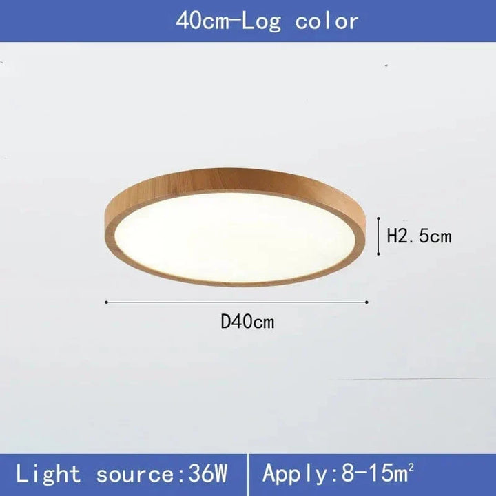 Minimalist circular LED ceiling lamp, ultrathin design for modern home illumination.