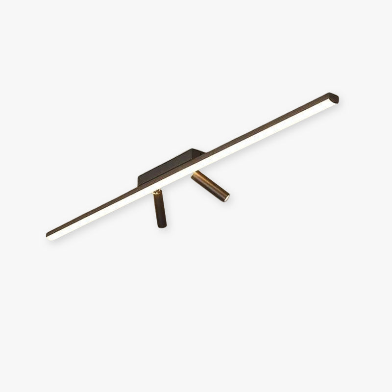Sleek LED linear flush mount ceiling light, perfect for modern home decor.