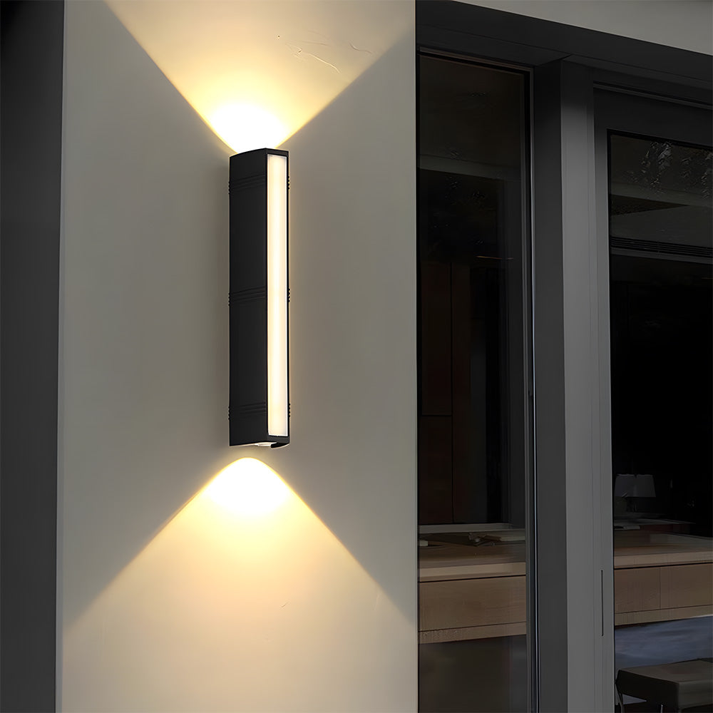 Outdoor LED wall lamp, durable and stylish for modern home exteriors.