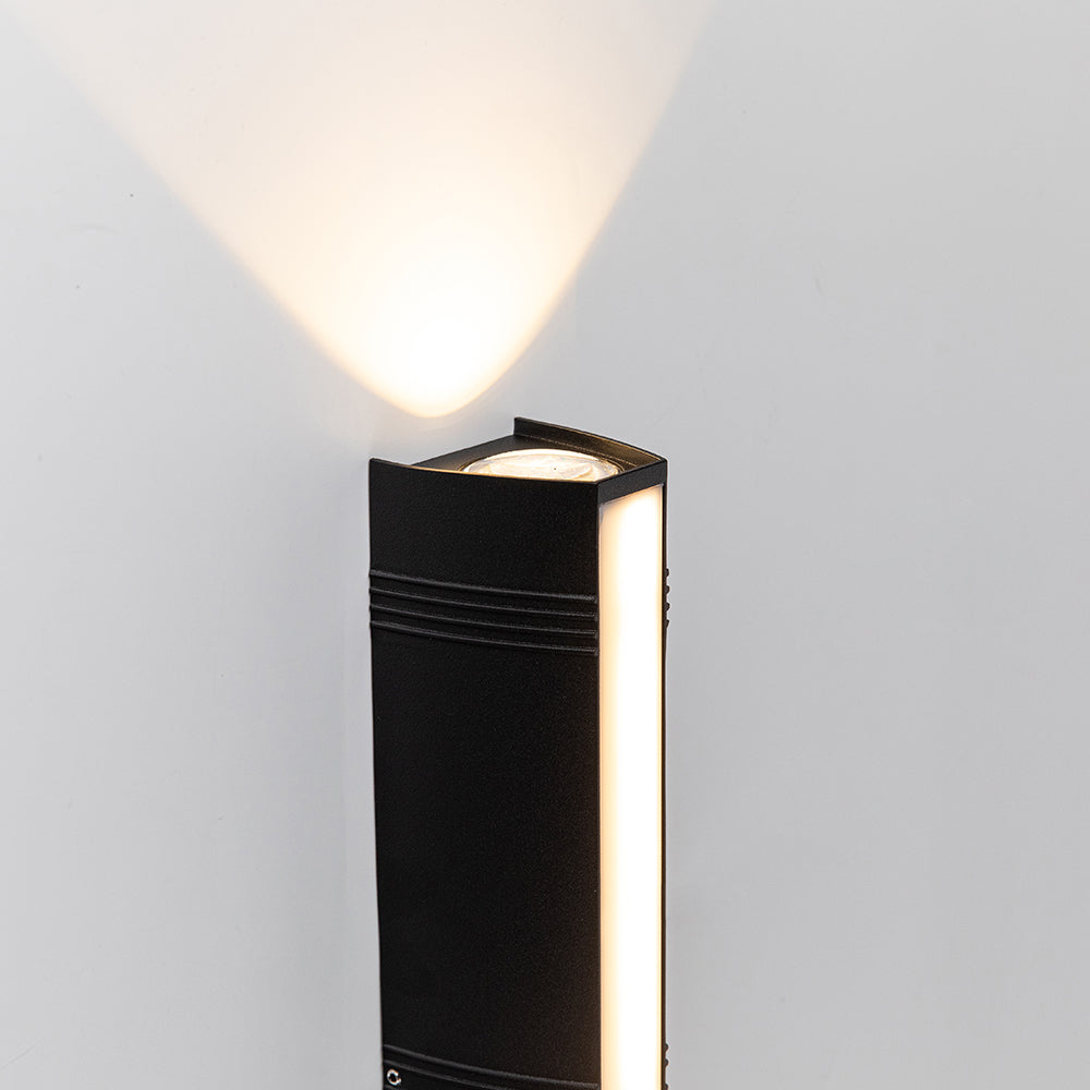 Contemporary weatherproof LED outdoor lighting for patios.