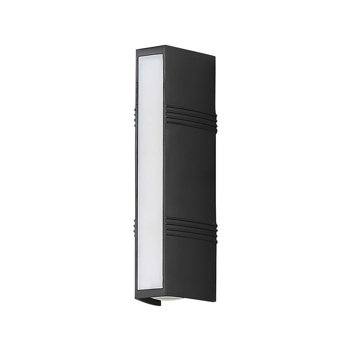 Bright illumination LED wall light, sleek design for outdoor spaces.