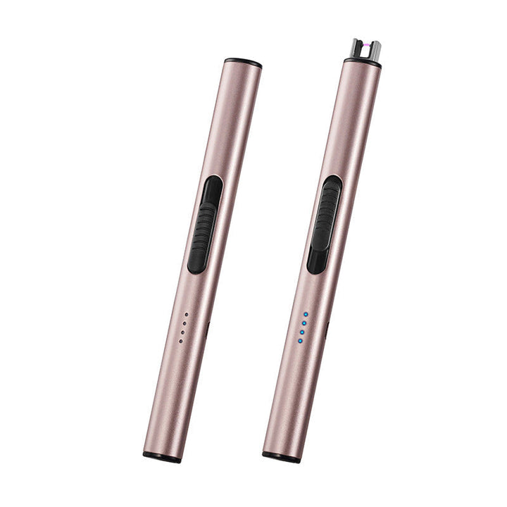 Long handle USB rechargeable electric lighter for safe candle and grill ignition.