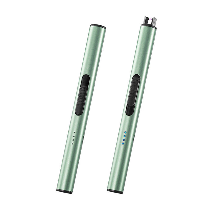 Compact windproof USB lighter, flameless & eco-friendly for various tasks.