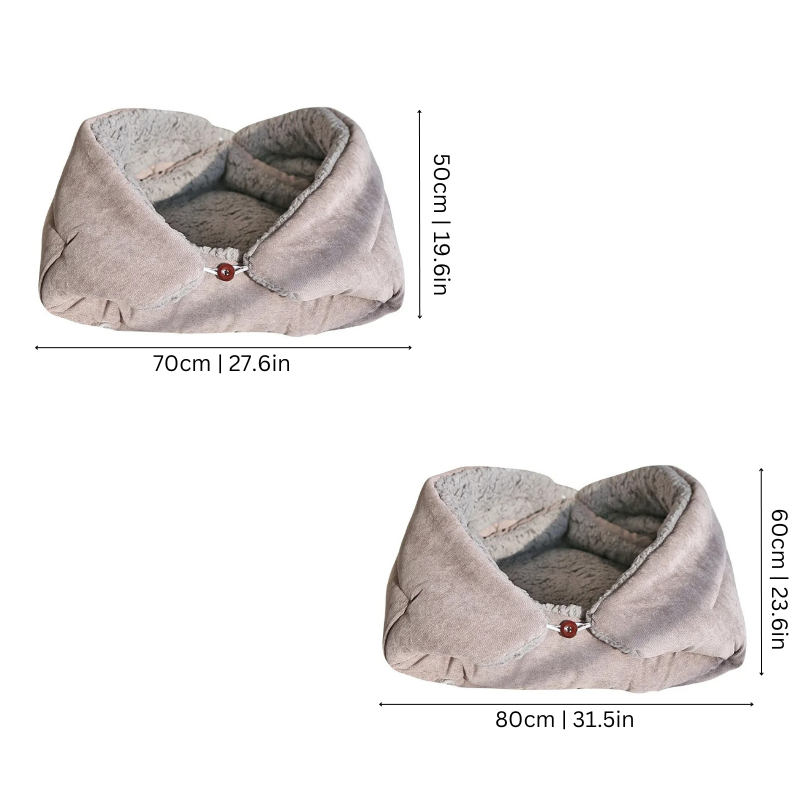 Cozy, washable cat bed designed for ultimate pet comfort and relaxation.