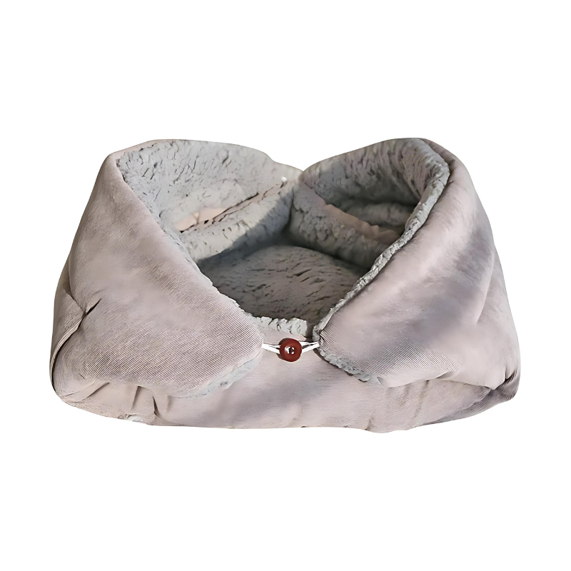 Versatile dog bed with a soft, plush interior, perfect for small breeds.