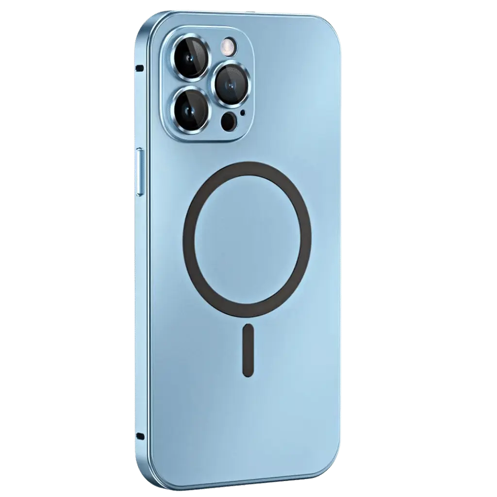 Keep your iPhone safe with this slim protective magnetic metal case, durable cover.