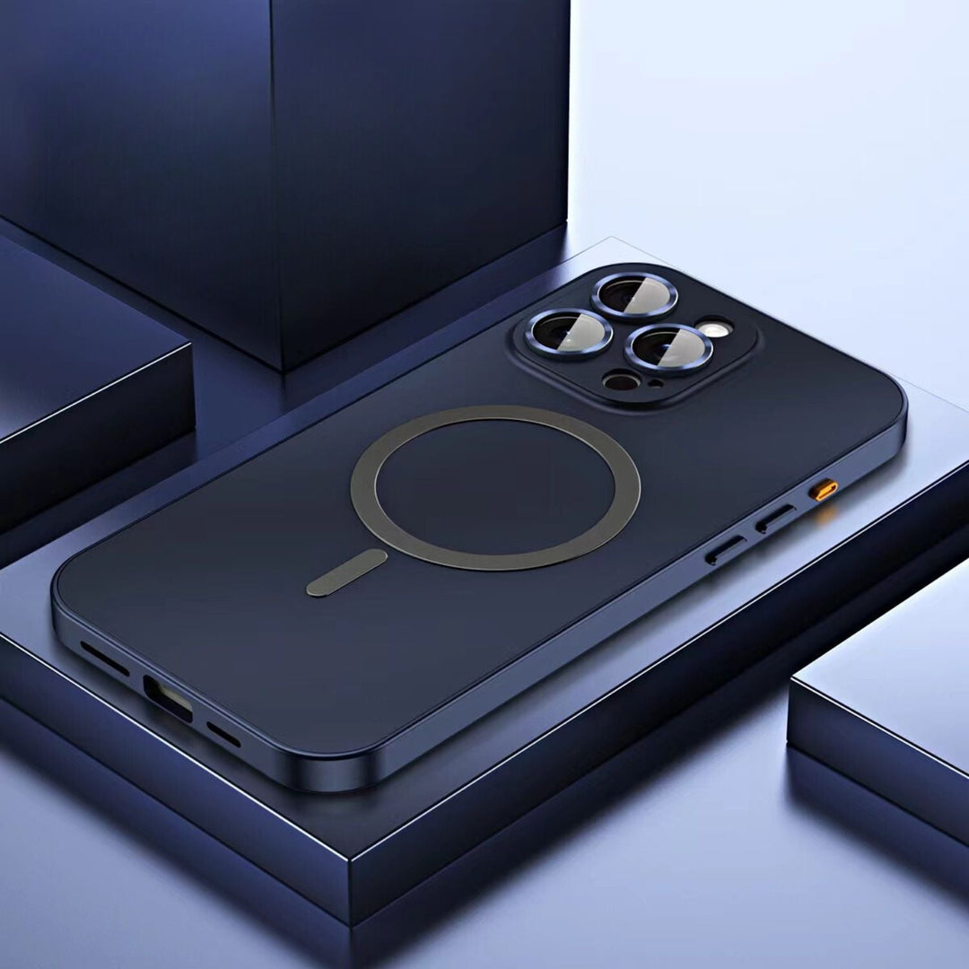 Ultimate protection magnetic metal iPhone case, slim, stylish, and MagSafe compatible.
