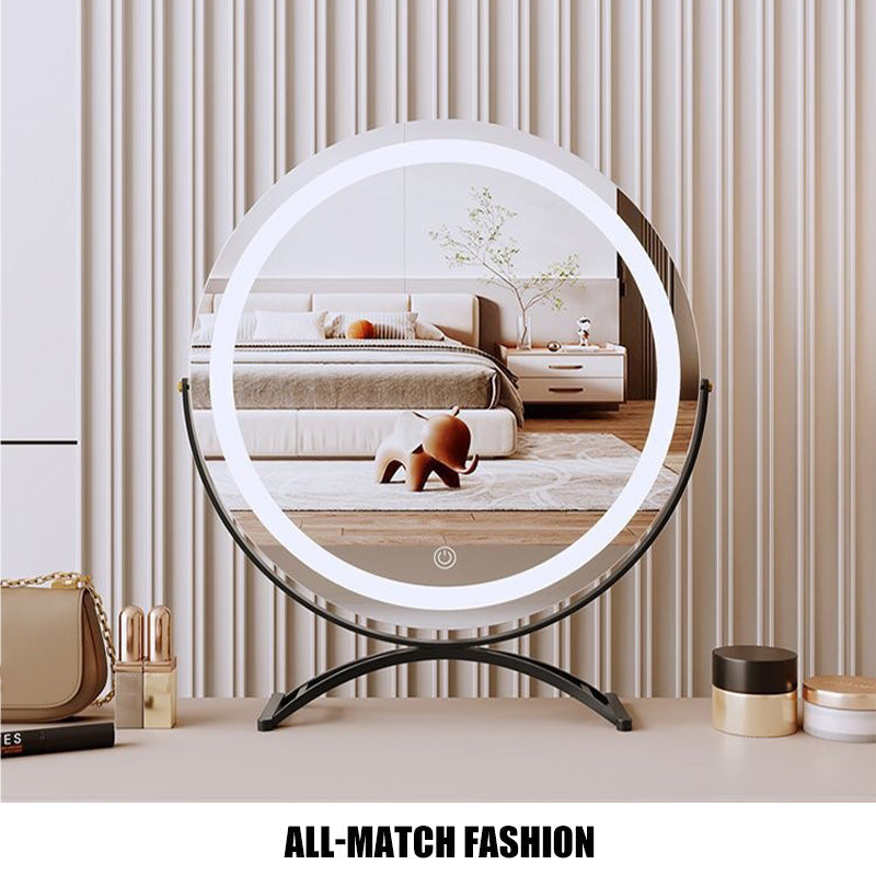 Touch control LED mirror, perfect for detailed makeup application, 3 light modes.