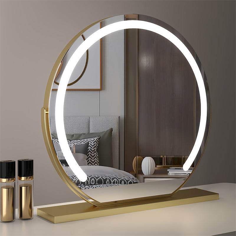 Sleek smart vanity mirror with touch controls, ideal for modern home decor and daily beauty routines.