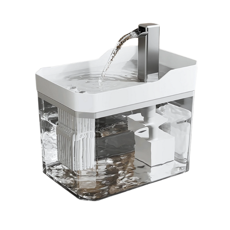 App-controlled smart pet water fountain for easy monitoring and scheduling