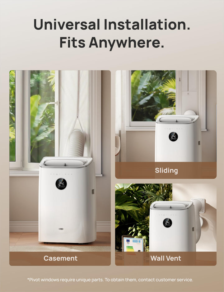 Home portable smart AC for ultimate summer relief. Features climate control, quiet cooling, and mobile app support.