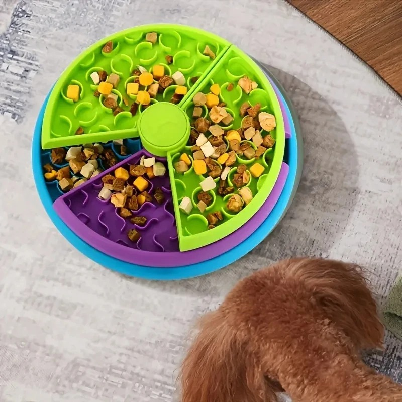 SniffSpin interactive dog puzzle feeder toy for mental stimulation and slow feeding.