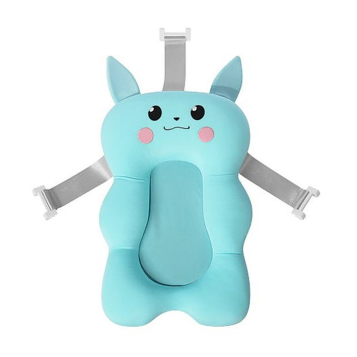 Soft baby bath pillow for newborns providing safe and comfortable infant bath support.