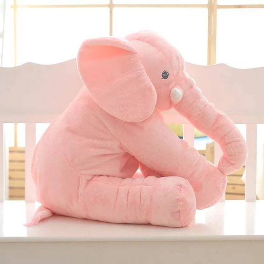Gentle baby elephant plush toy for tummy time & comfort. Super soft stuffed animal for infants & babies.