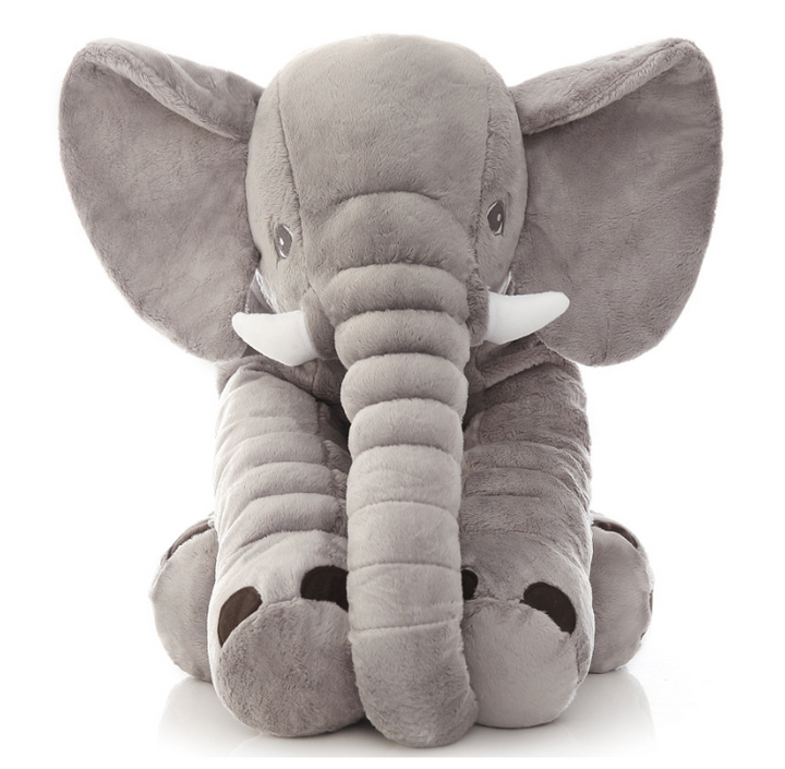 Velvety soft elephant pillow, making it a perfect toddler gift.