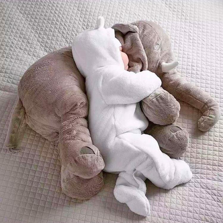 Playtime essential: a cuddly elephant pillow for toddlers.