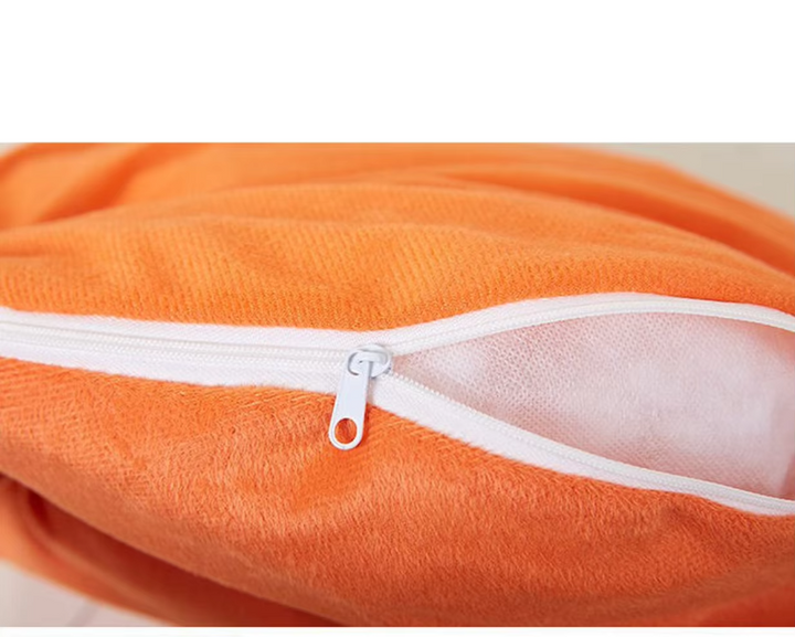 Adorable fish design cat bed, a super soft plush pet cave for cozy feline relaxation.