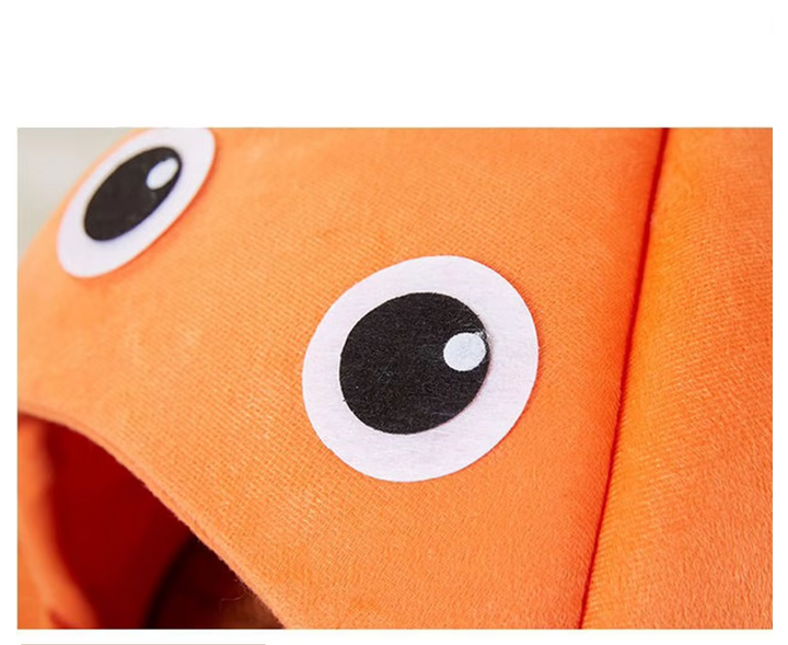 Practical washable soft cat bed, cozy fish design pet cave ensuring feline comfort.