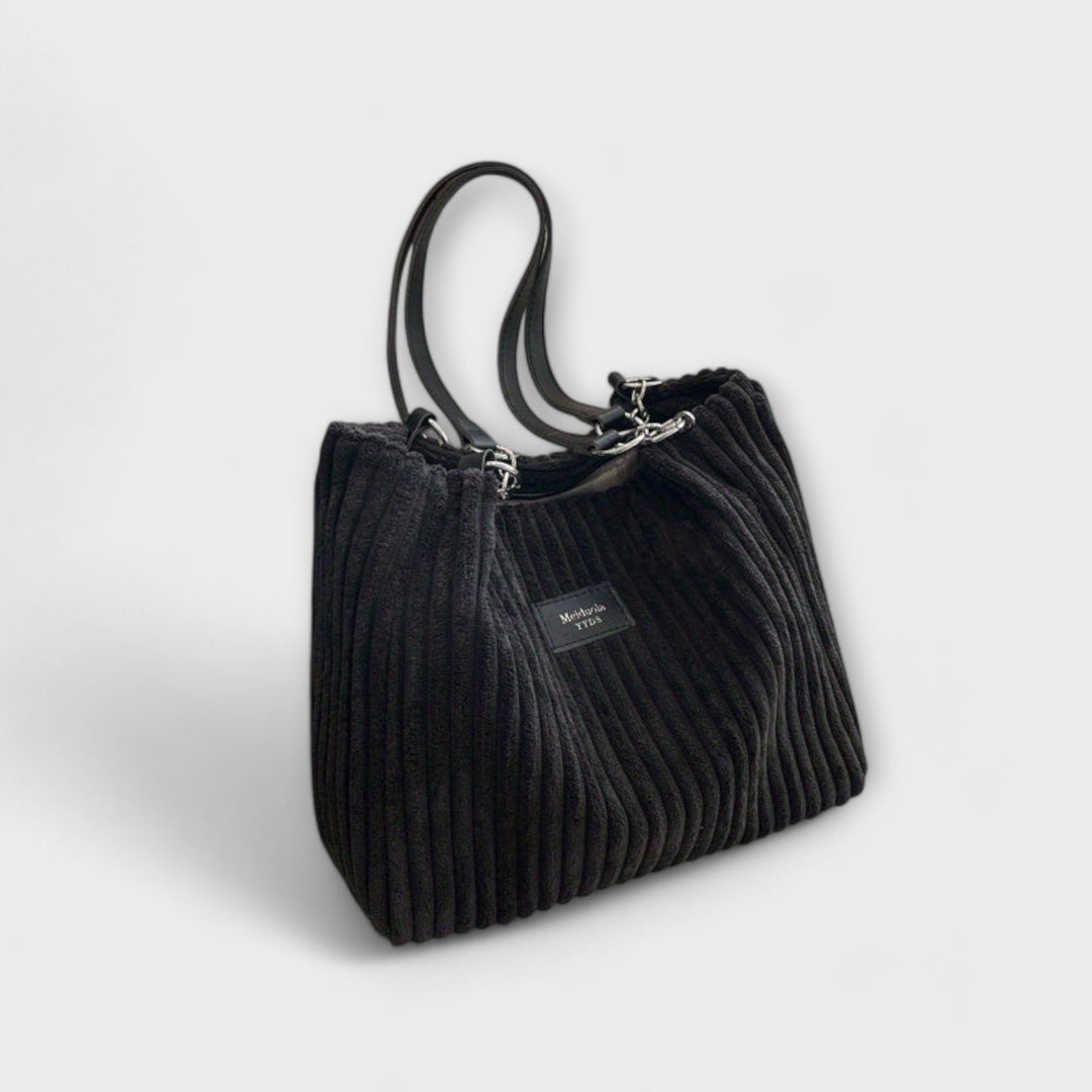 Women's soft corduroy shoulder bag, a versatile fashion accessory perfect for everyday casual style.