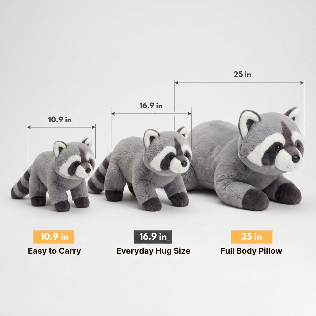 Unisex long plush animal, super soft & huggable, perfect as a kids gift.