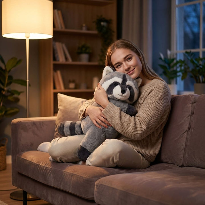 Red panda long plush, a super soft comfort toy for all ages & relaxation.