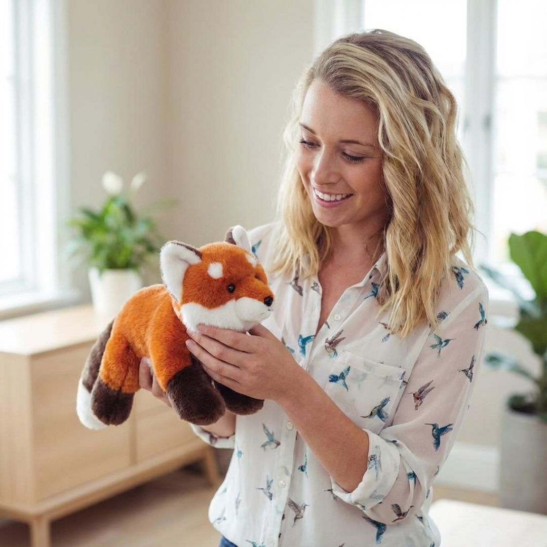 Raccoon plush long soft toy, ideal for kids' comfort & adult relaxation.