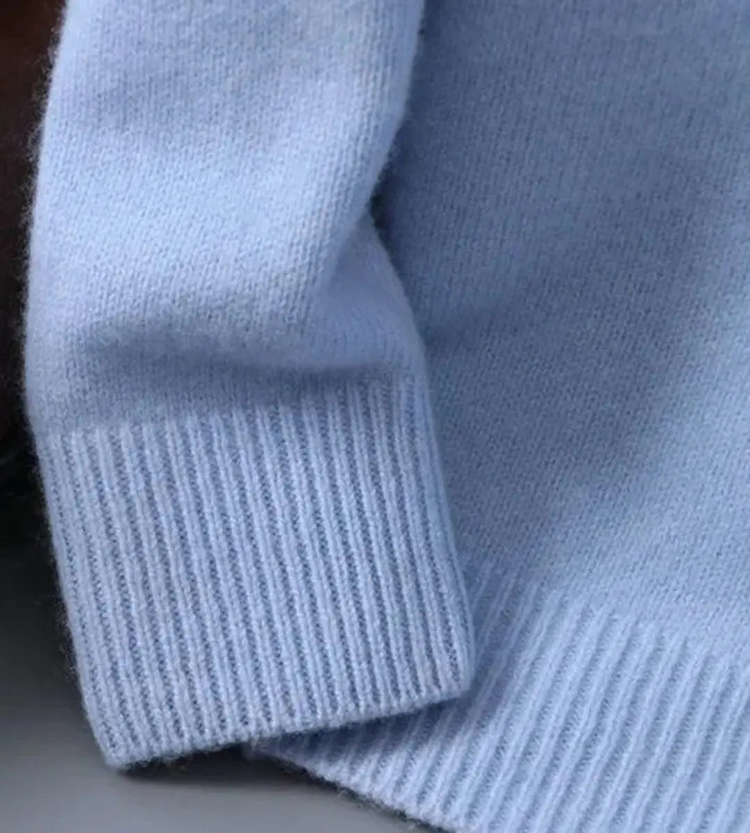 Warm men's mohair blend crew neck sweater. Effortless winter style for smart casual outfits & everyday comfort.
