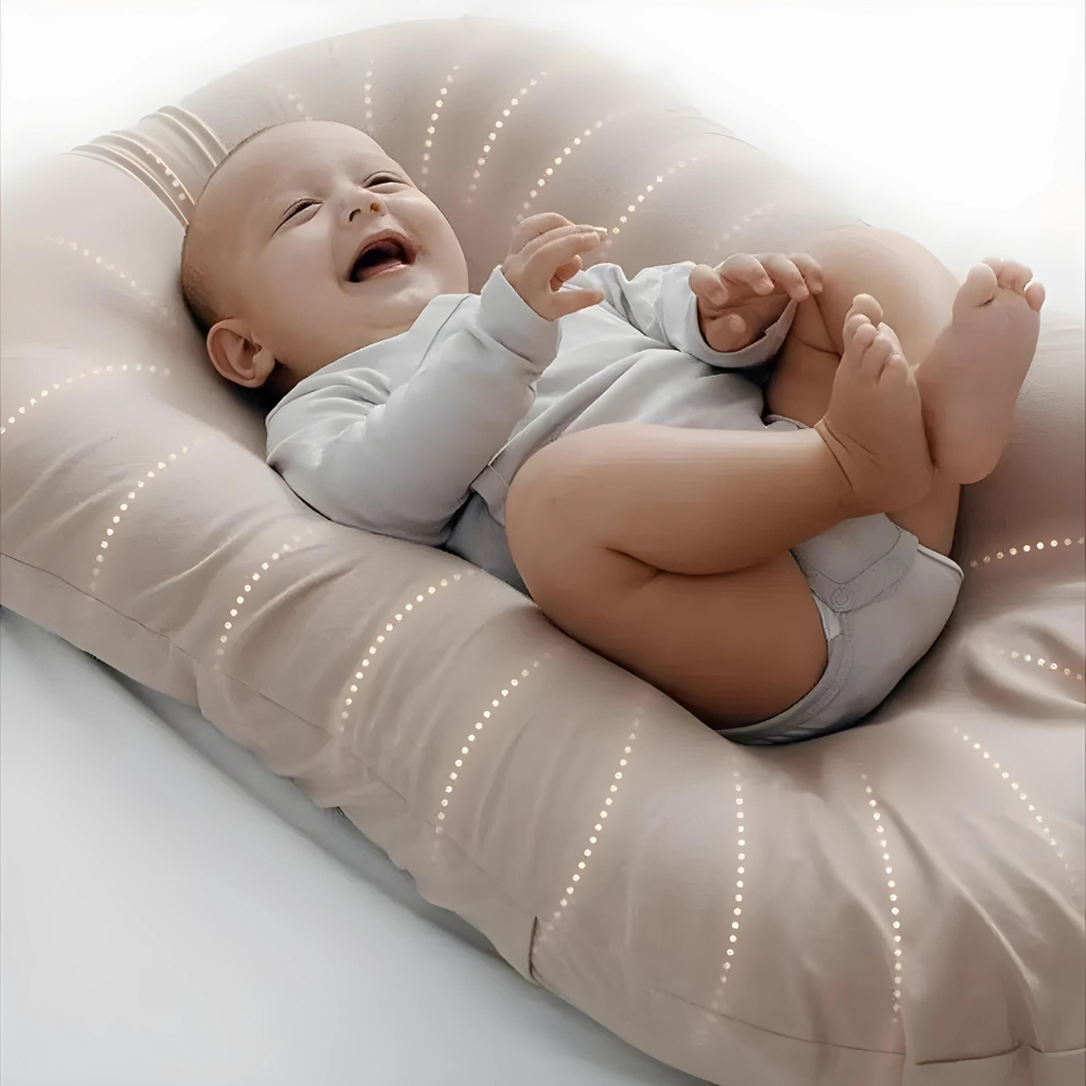 Soft orthopedic baby pillow for comfortable infant sleep and support