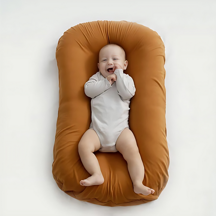 Breathable cotton blend orthopedic pillow for baby's head and neck comfort