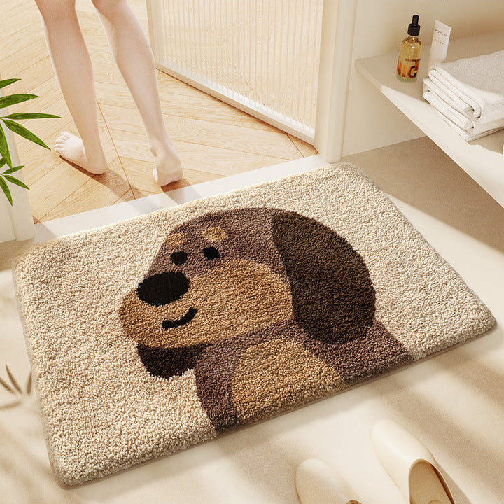 High-quality cat plush mat, non-slip and absorbent, ensures safety and comfort in any home.