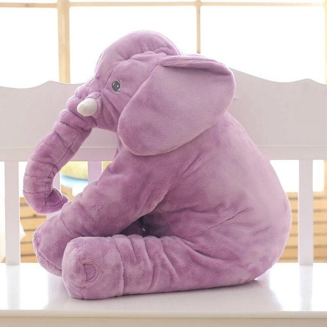 Children's comfort pillow featuring a friendly elephant design, soft and huggable.