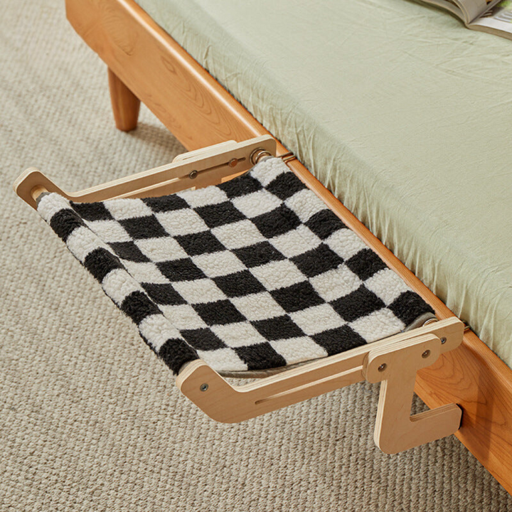 Cozy cat hammock, a washable under-furniture pet bed for ultimate feline comfort & relaxation.