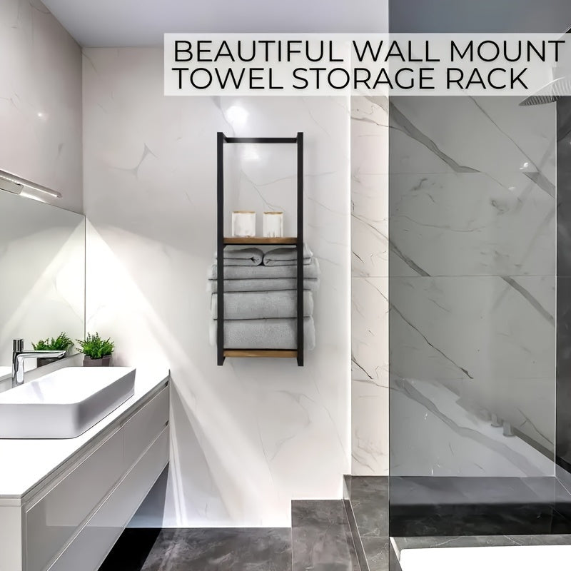 High-quality stainless steel towel rack, a stylish and functional bath accessory.