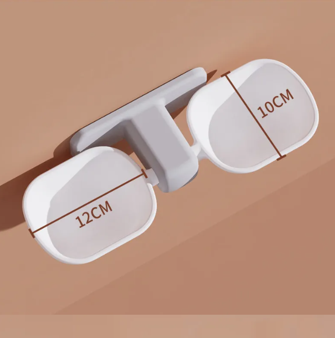 Modern wall-mounted pet feeder with food & water bowls for an organized home.