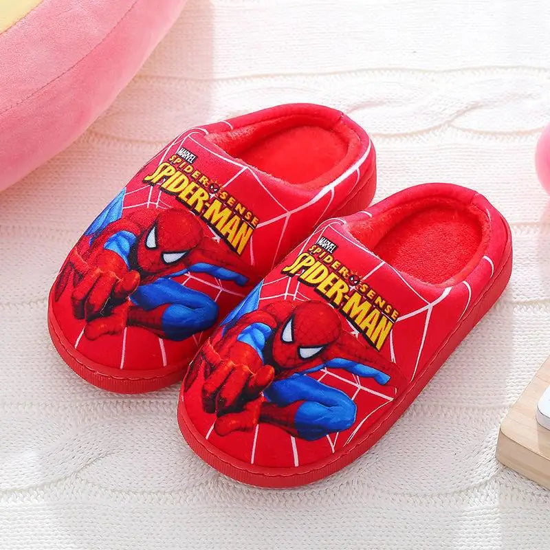 Superhero Spider-Man slippers for kids, a must-have for any young fan.