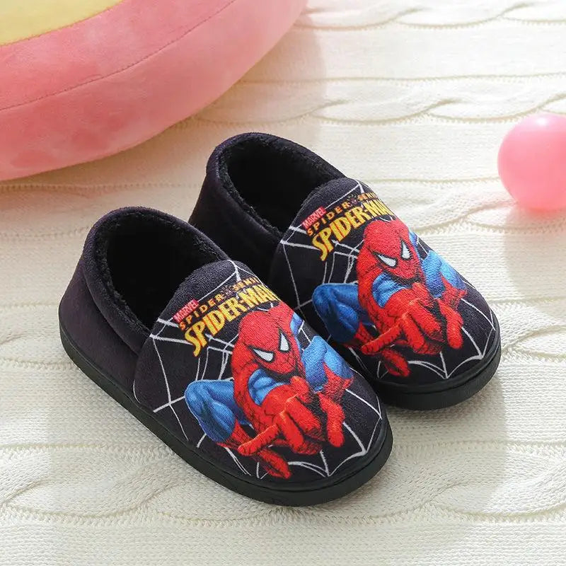 Cozy Spider-Man footwear for boys, providing ultimate comfort during colder months.
