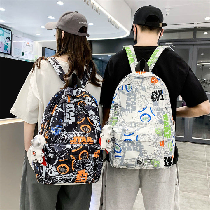 Durable Star Wars fan gear backpack for casual everyday use, ample storage.