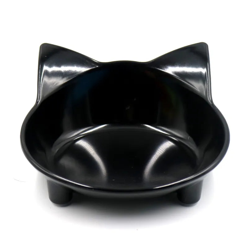 Cute cat ear pet water bowl and food dish for furry friends, suitable for all cat and small dog breeds.