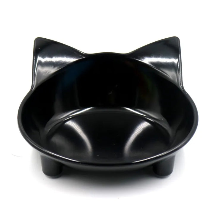Cute cat ear pet water bowl and food dish for furry friends, suitable for all cat and small dog breeds.
