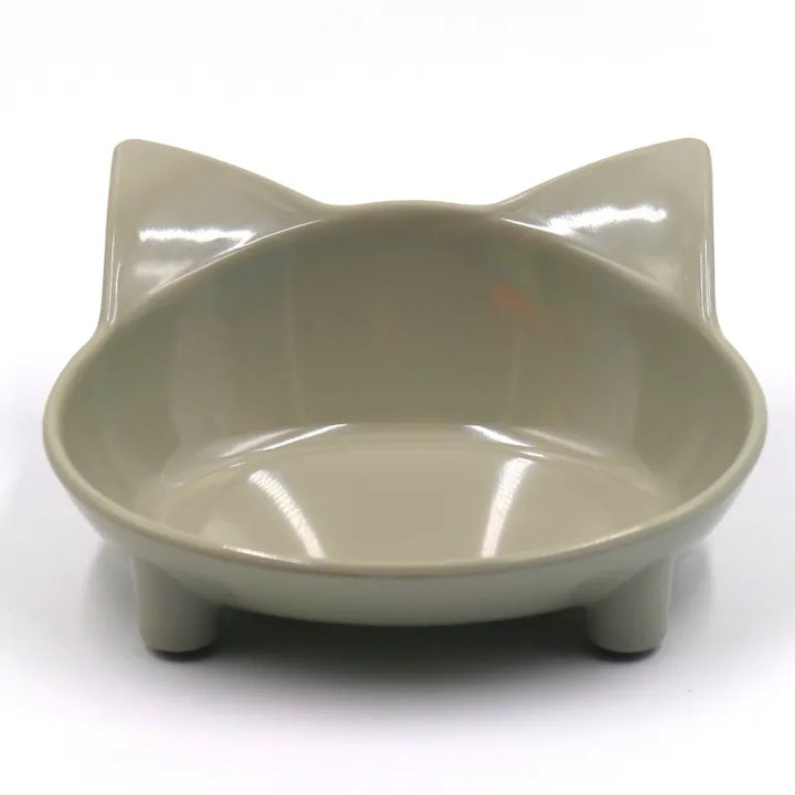 High-quality cat ear pet bowl for comfortable eating and drinking, perfect for both cats and small dogs.