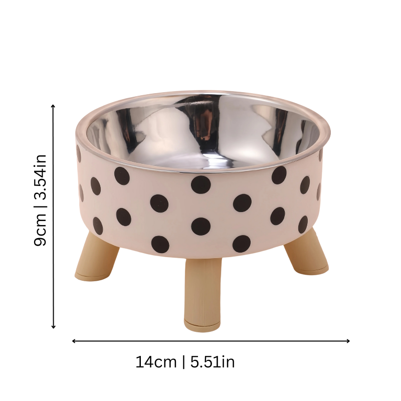 Clean pet feeding solution: Elevated dog and cat bowl set for healthier meals
