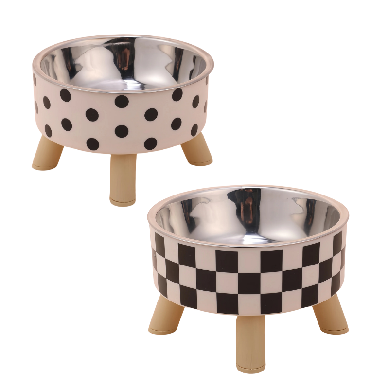 Modern pet accessories: Elevated feeder promoting better digestion and cleaner eating habits